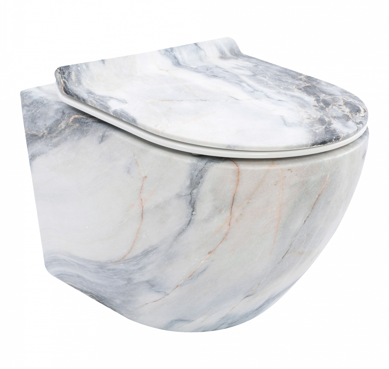 Vas wc Carlos marble duroplast granit mat